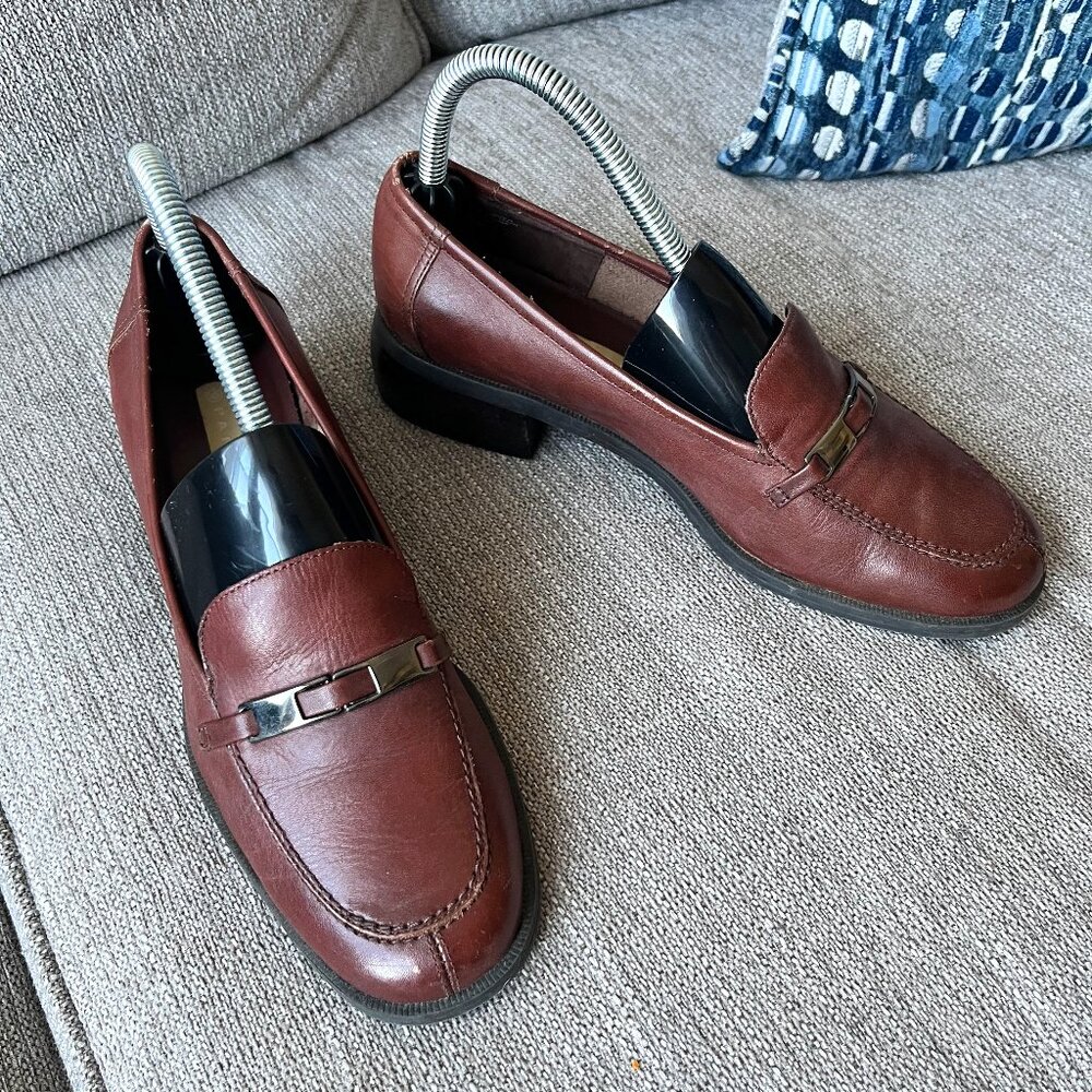 Partners | Vintage | Brown Leather Loafers Flats | Natchez | Women's 7.5M